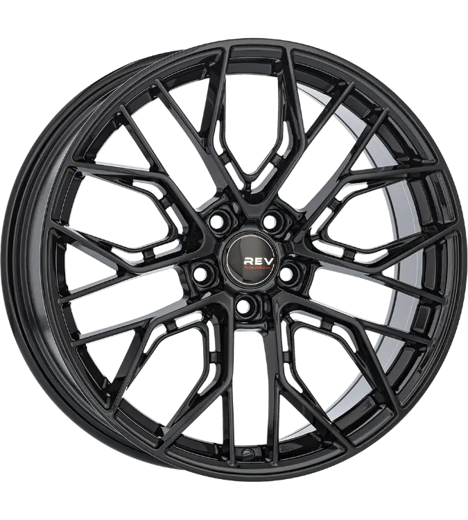 REVATIVO Qube FF Gloss Black 8,00x18 5x114,30 ET40,00