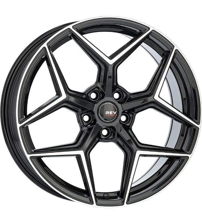 REVATIVO Comet FF Black Polished 7,00x17 5x114,30 ET40,00