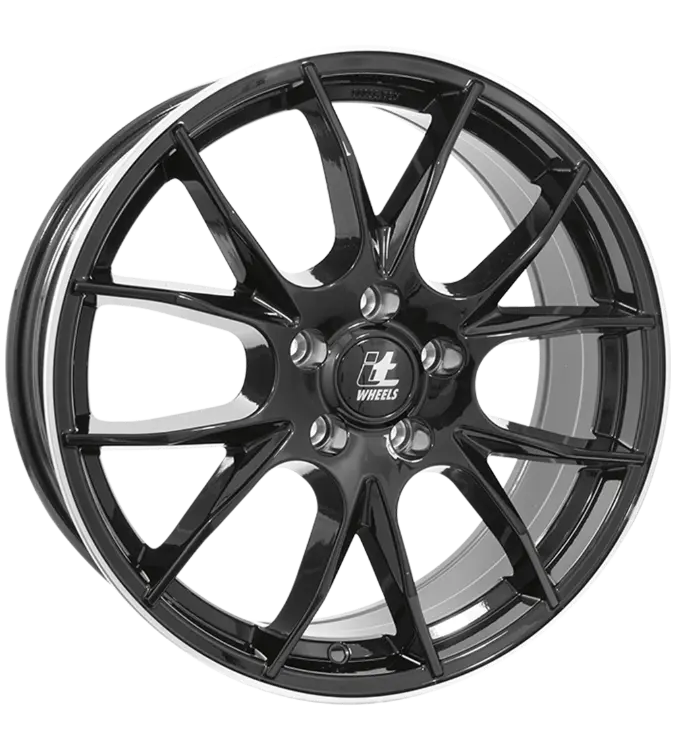 itWHEELS Kira Black Lip Polished 7,50x18 4x108,00 ET30,00