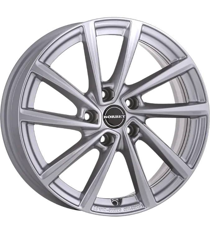 Borbet V crystal silver 7,00x18 5x110,00 ET38,00