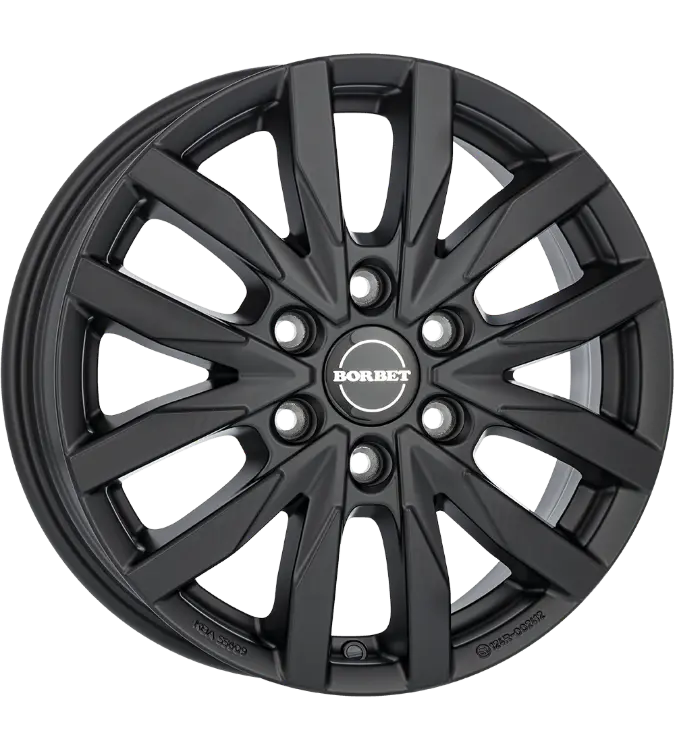 Borbet CW6 black matt 6,50x16 6x120,00 ET50,00