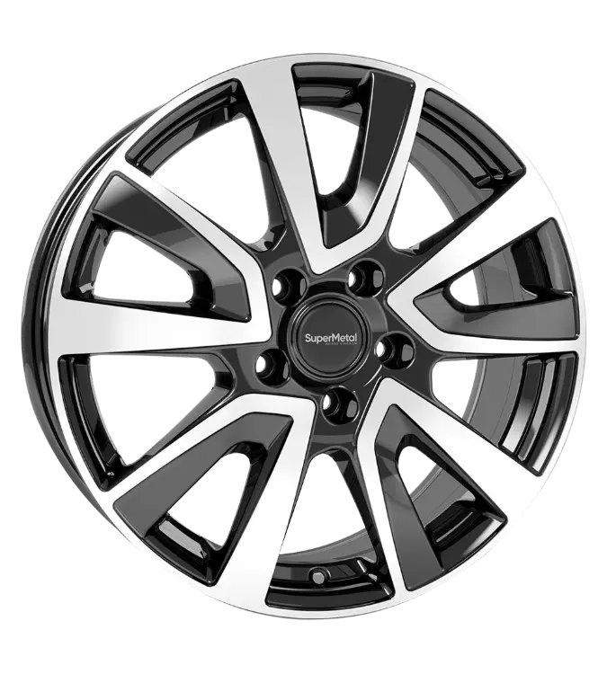 SuperMetal Vault Black polished 7,50x18 5x112,00 ET48,00