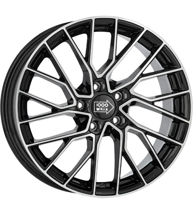 Mille Miglia MM1024 Black Polished 8,00x18 5x114,30 ET40,00