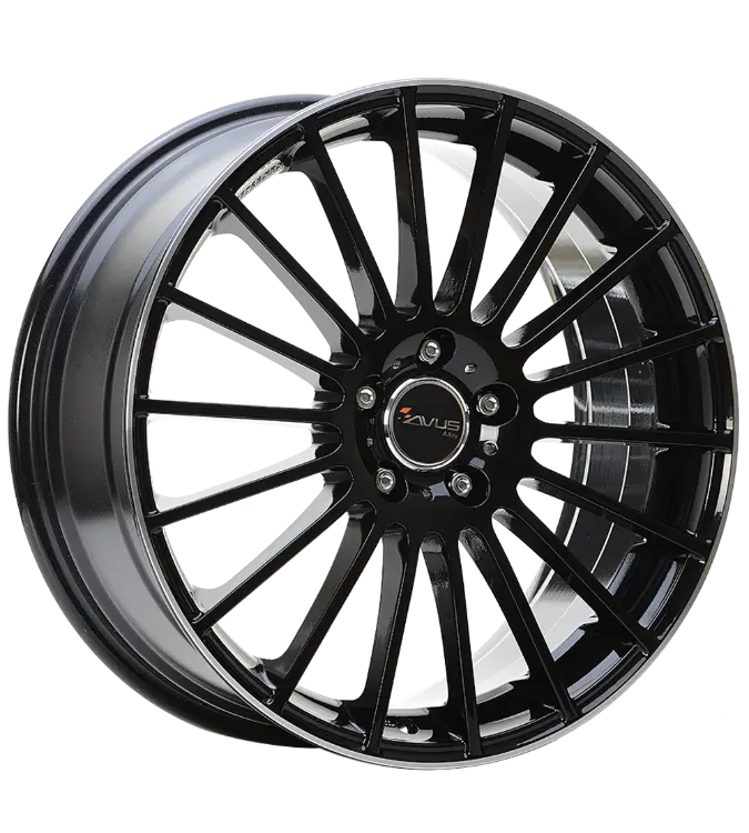 AVUS Racing AC-M03 - Black Polished Lip 6,50x16 5x114,30 ET40,00