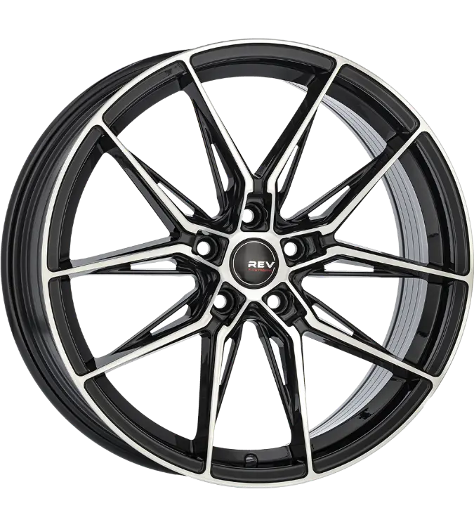 REVATIVO Pulsar FF Black Polished 8,00x18 5x114,30 ET40,00