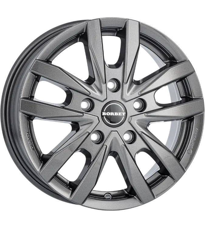 Borbet CW5 grey glossy 6,00x16 5x130,00 ET68,00
