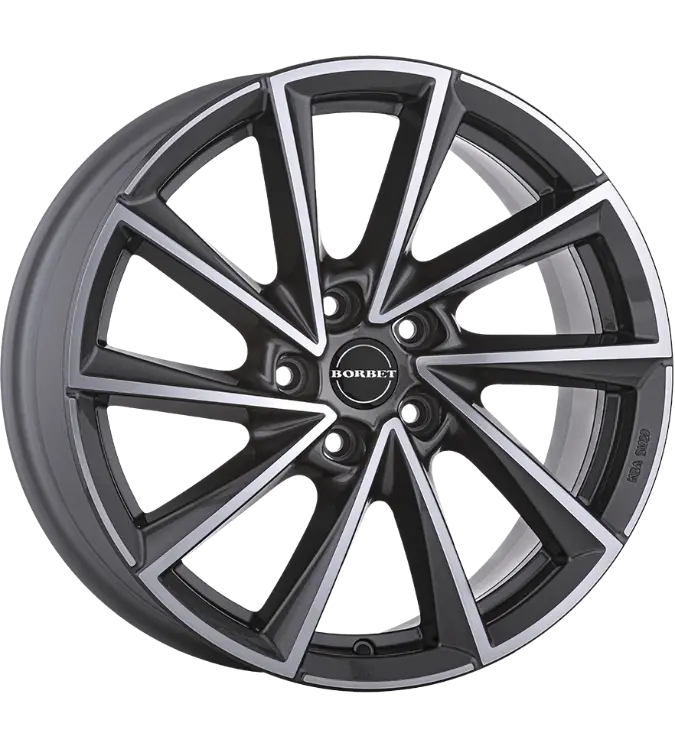 Borbet VTX graphite polished 8,00x18 5x108,00 ET45,00