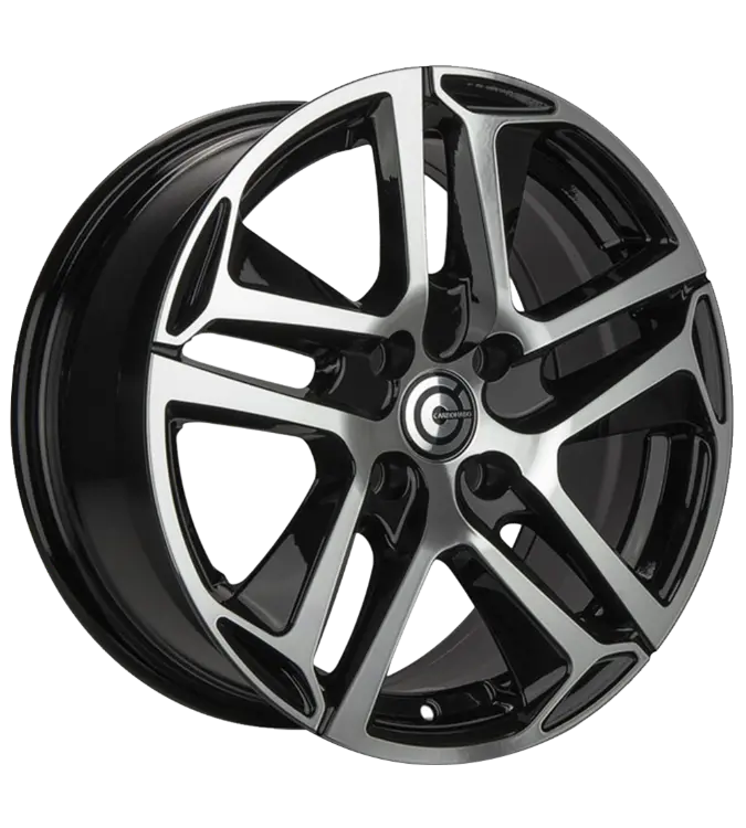 Carbonado Nice Black Polished 7,00x16 4x108,00 ET25,00
