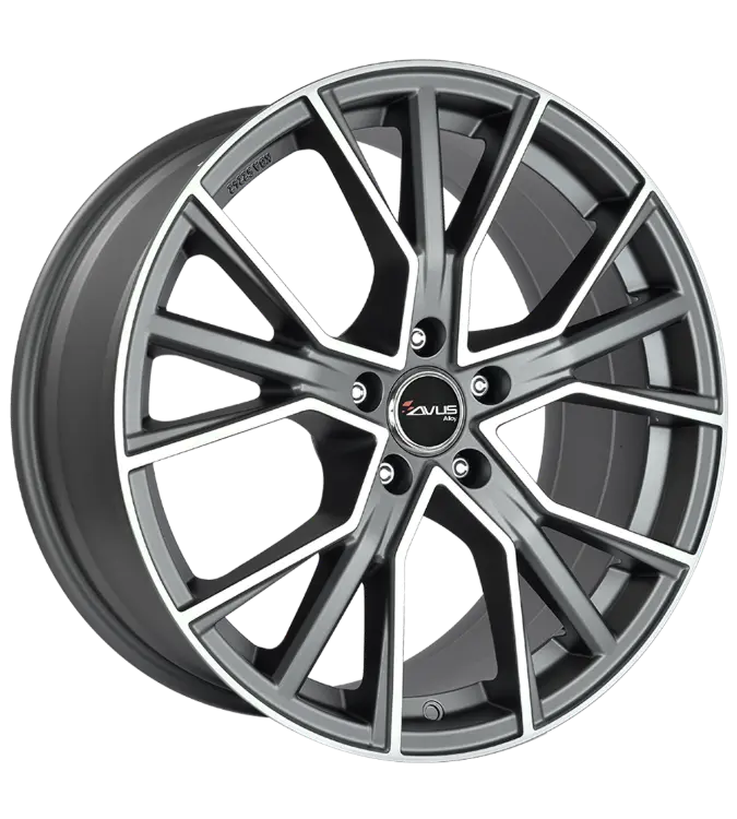 AVUS Racing AF18 - Matt Anthracite Polished 9,00x21 5x112,00 ET30,00