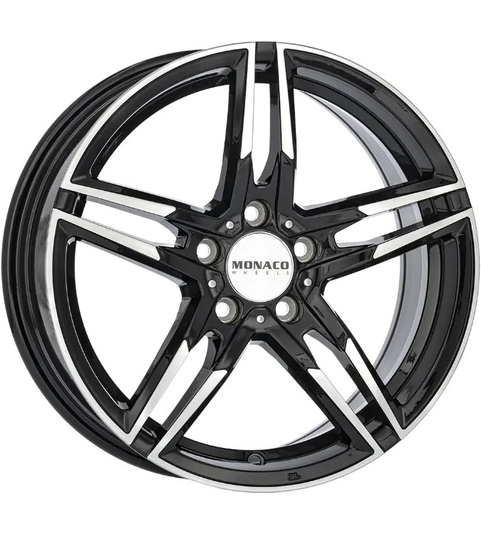 MONACO WHEELS Grand Prix Black Polished 7,50x17 5x112,00 ET45,00