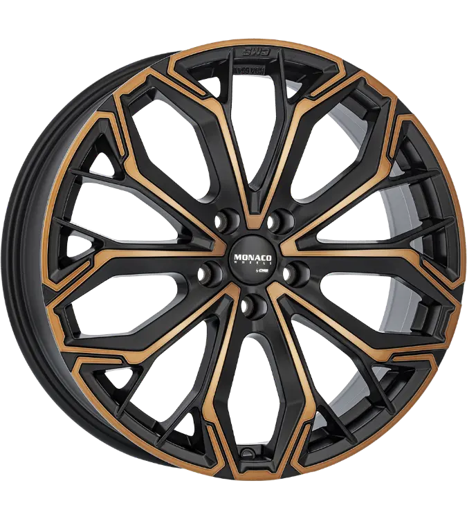MONACO WHEELS Grand Prix C 17 Black Copper Polished 8,00x19 5x112,00 ET35,00