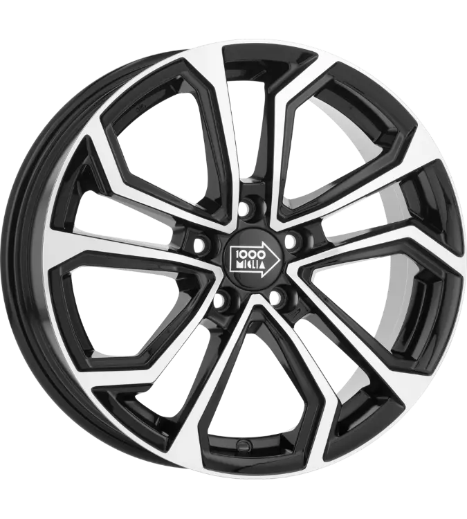 Mille Miglia MM1025 Black Polished 8,00x18 5x114,30 ET45,00
