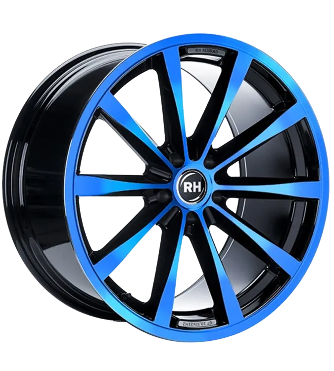 RH Alurad GT Rad Black Polished Blue 8,50x19 5x130,00 ET54,00