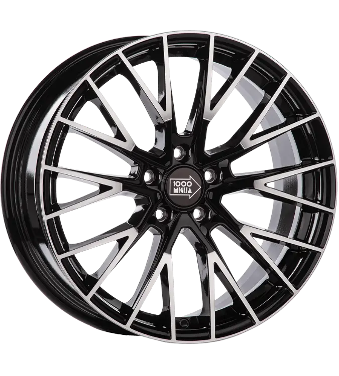 Mille Miglia MM1009 Black Polished 8,00x18 5x110,00 ET30,00