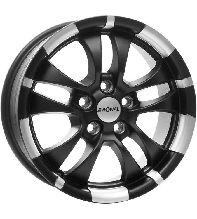 Ronal R59 Jetblack Matt Lip Diamond 6,00x15 4x100,00 ET35,00