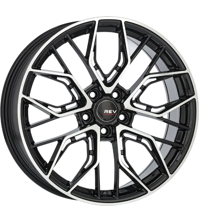 REVATIVO Qube FF Black Polished 8,00x18 5x112,00 ET35,00