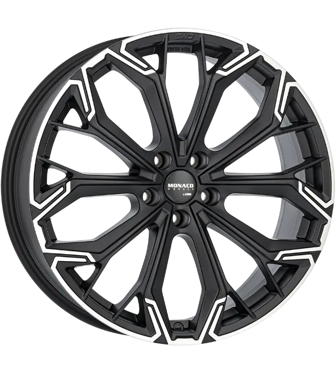 MONACO WHEELS Grand Prix C 17 Matt Black Polished 8,00x19 5x120,00 ET58,00