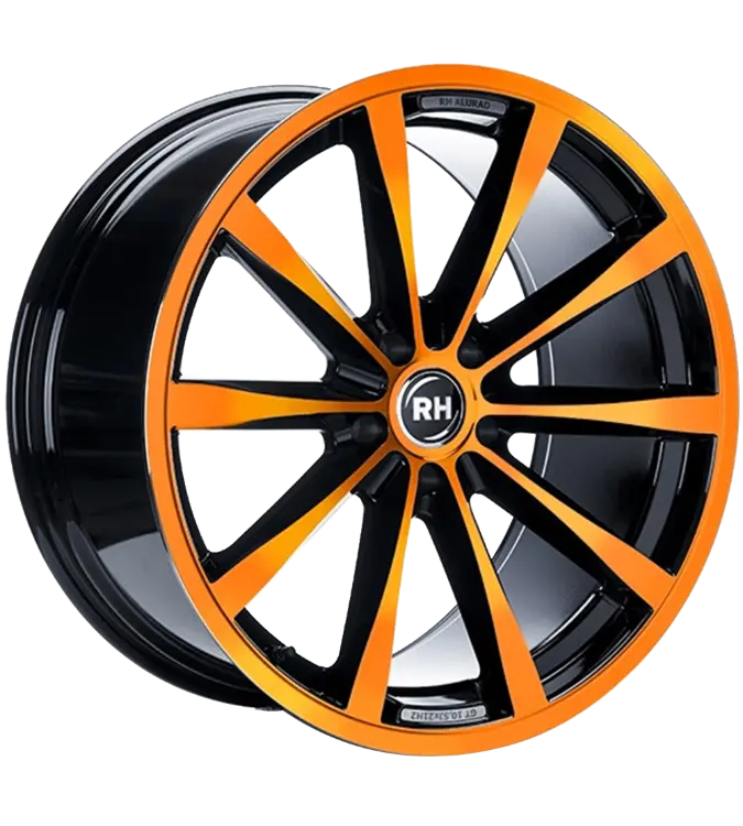 RH Alurad GT Rad Black Polished Orange 8,50x19 5x130,00 ET54,00