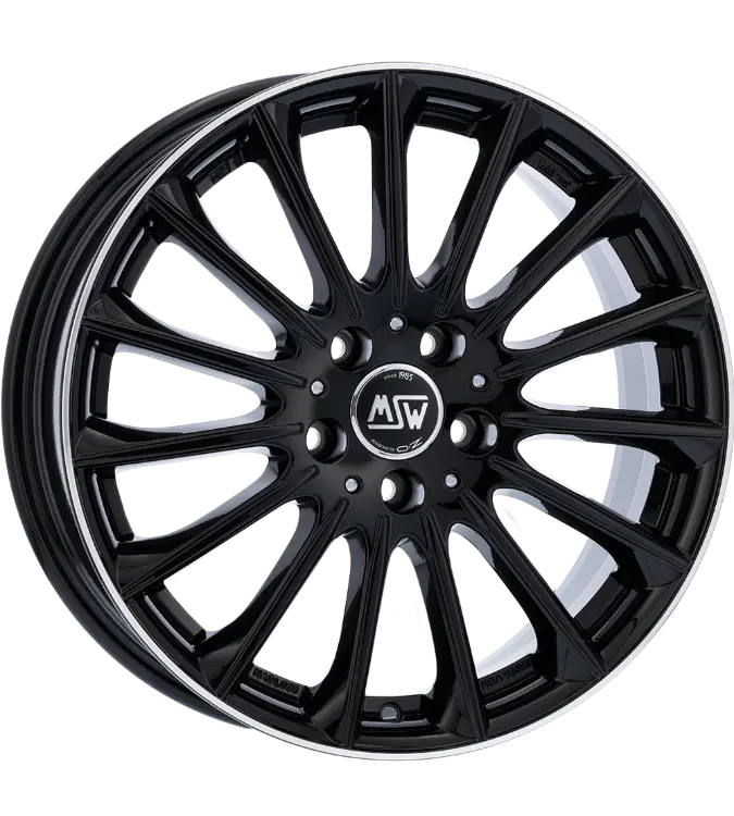 MSW 30 Gloss Black Diamond Lip 8,00x18 5x112,00 ET30,00