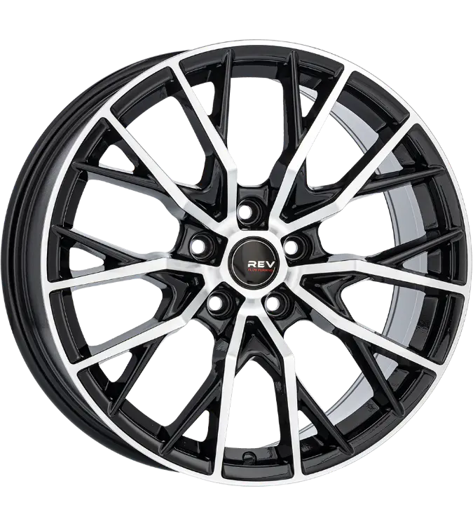 REVATIVO Vortex FF Black Polished 8,00x19 5x112,00 ET45,00