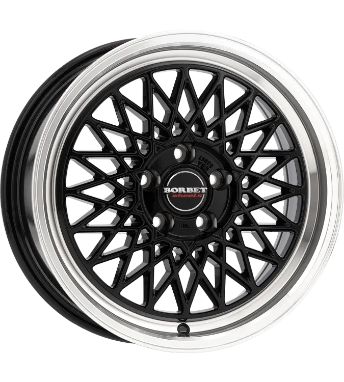 Borbet B black rim polished 8,50x19 5x108,00 ET40,00