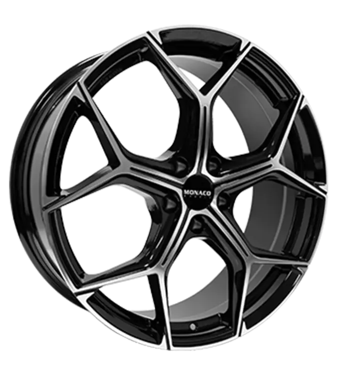 MONACO WHEELS Grand Prix 16 Black Polished 8,00x19 5x112,00 ET44,50