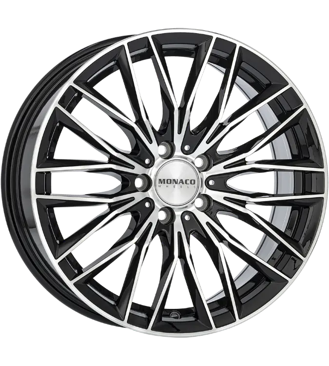 MONACO WHEELS Grand Prix 2 Black Polished 8,00x18 5x112,00 ET45,00