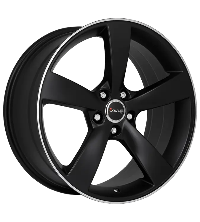 AVUS Racing AF10 - Matt Black Polished 8,50x19 5x108,00 ET40,00