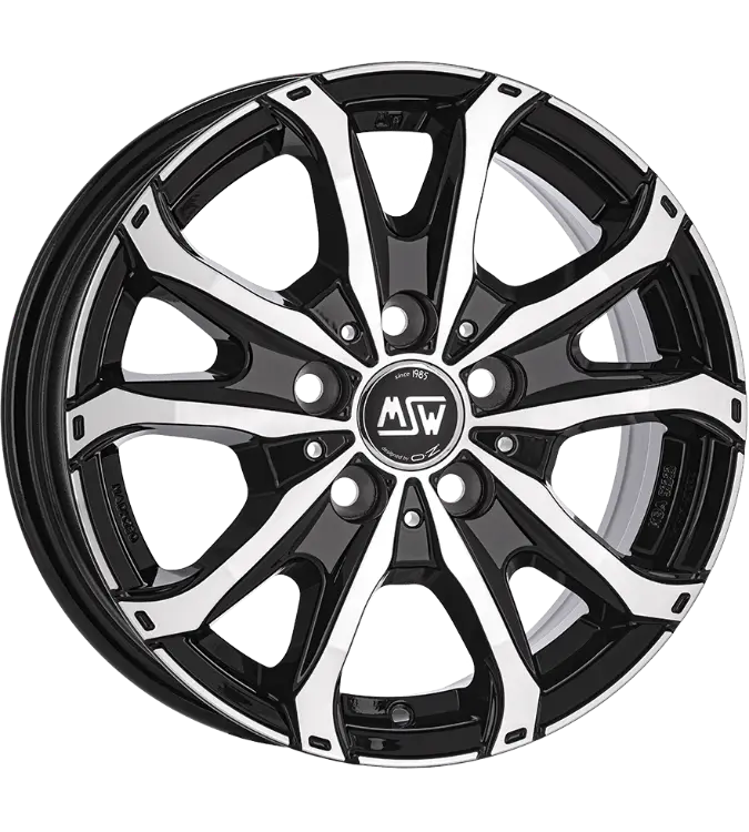 MSW 48 VAN Black Polished 6,50x16 6x120,00 ET50,00