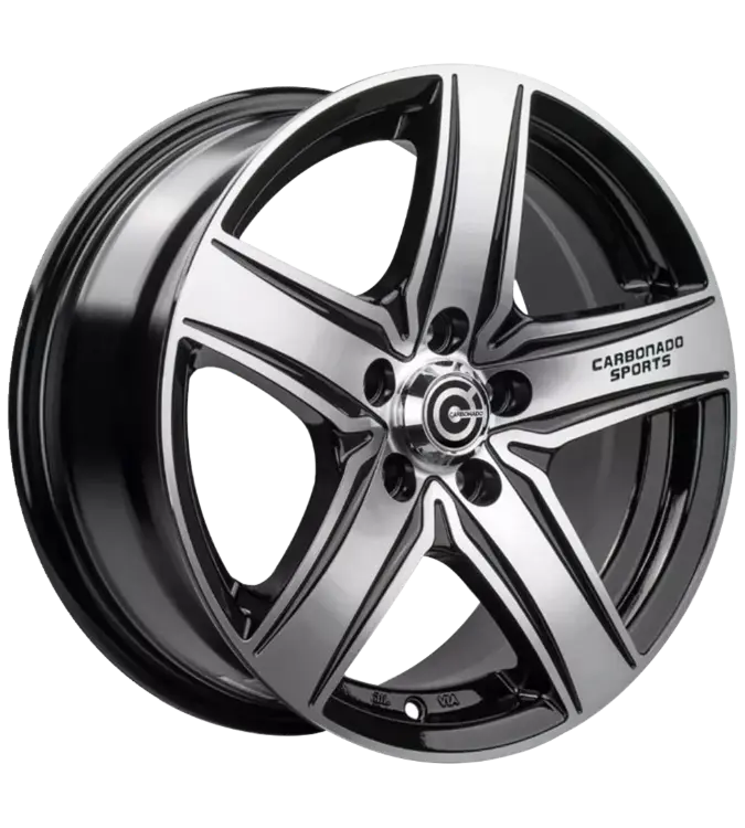 Carbonado GTR Sports 1 Black Polished 5,50x13 4x98,00 / 4x100,00 ET30,00