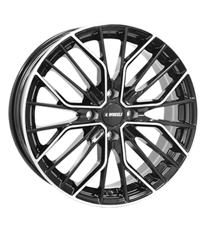 itWHEELS Tiara 4 Black Polished 6,50x16 4x108,00 ET30,00
