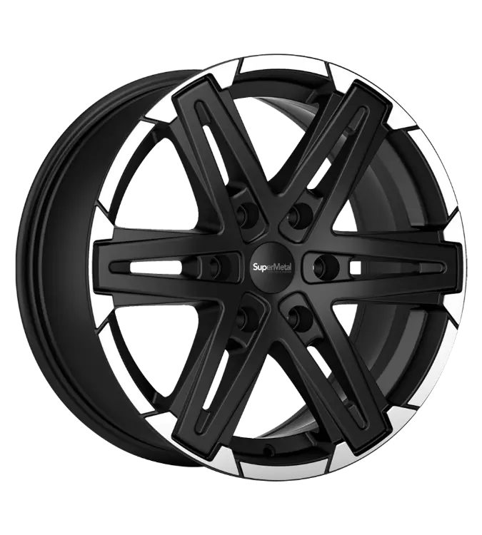 SuperMetal Compass Black Lip polished 8,50x18 6x139,70 ET20,00