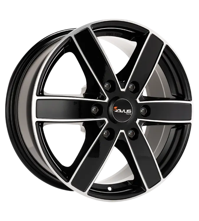 AVUS Racing AC-V61 - Black Polished 7,50x17 6x139,70 ET30,00