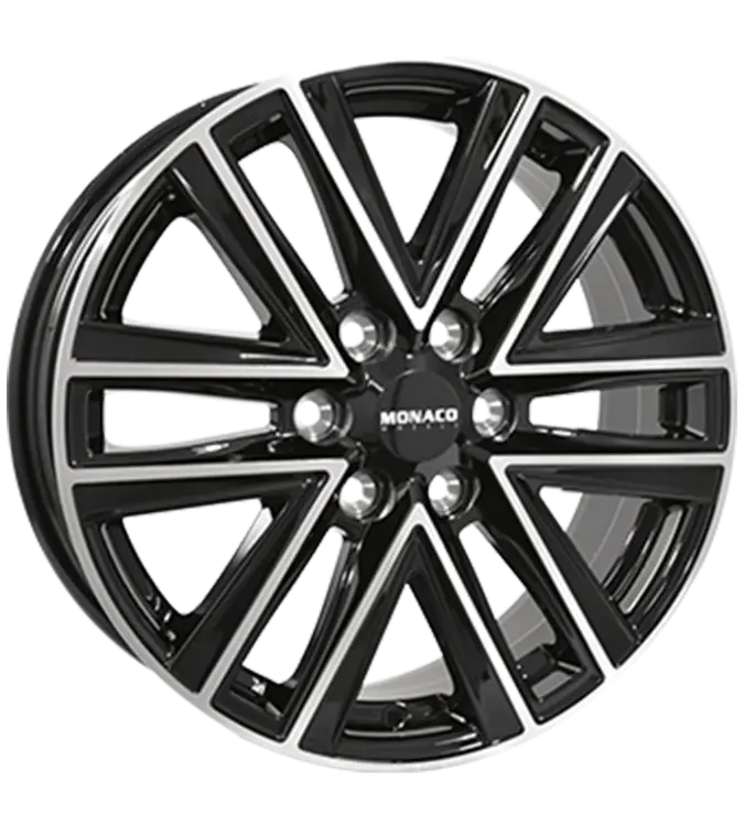 MONACO WHEELS VT1 Black Polished 6,50x17 6x120,00 ET49,50