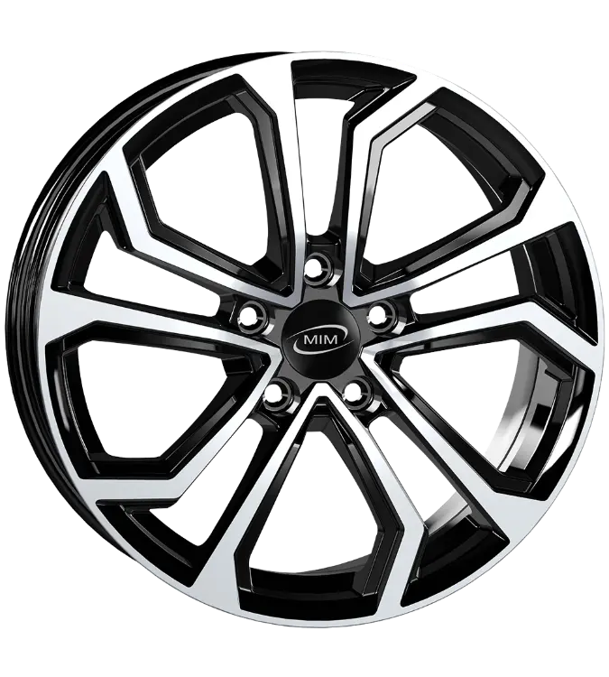 MIM ESIS Black Polished 6,50x16 5x114,30 ET40,00