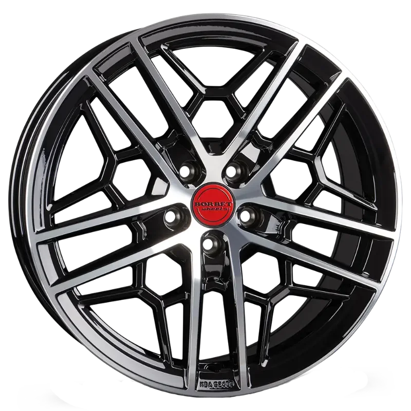 Borbet GTY black rim polished 8,50x19 5x112,00 ET35,00