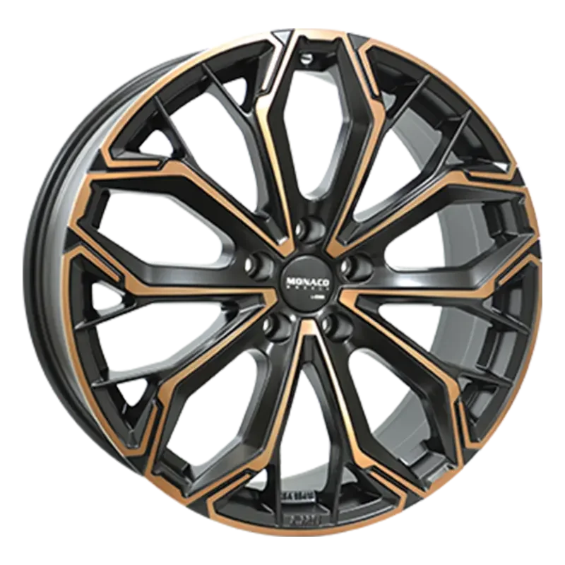 MONACO WHEELS Grand Prix C 17 Black Copper Polished 8,00x19 5x112,00 ET44,90