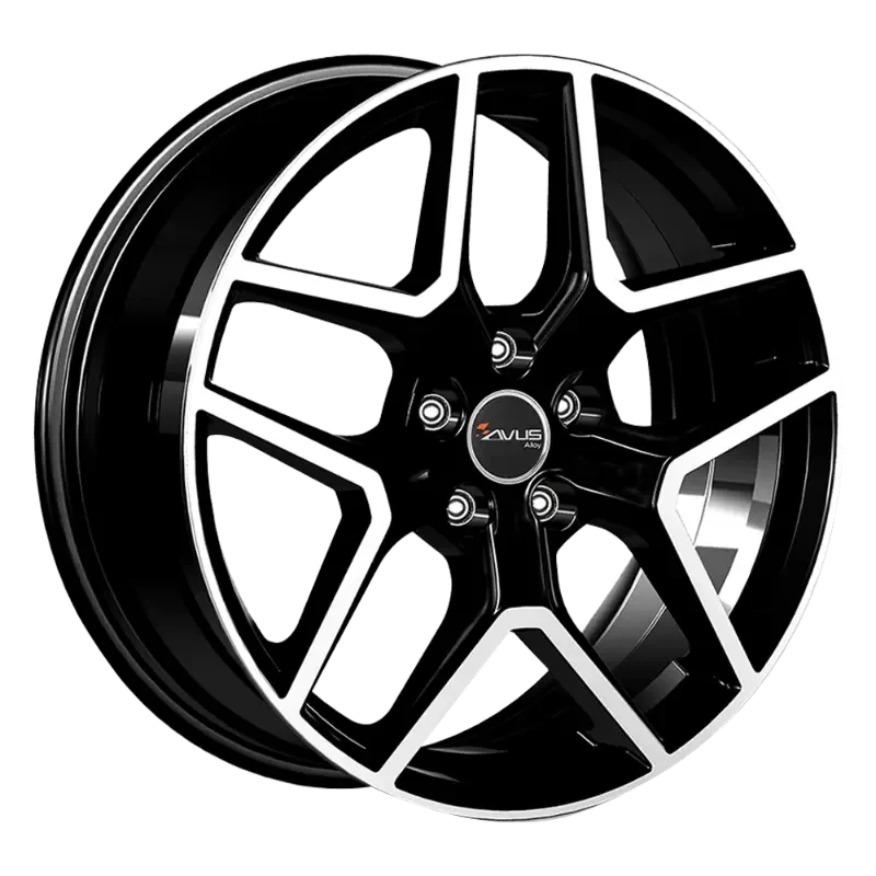 AVUS Racing AC-519 - Black Polished 7,00x17 5x108,00 ET40,00