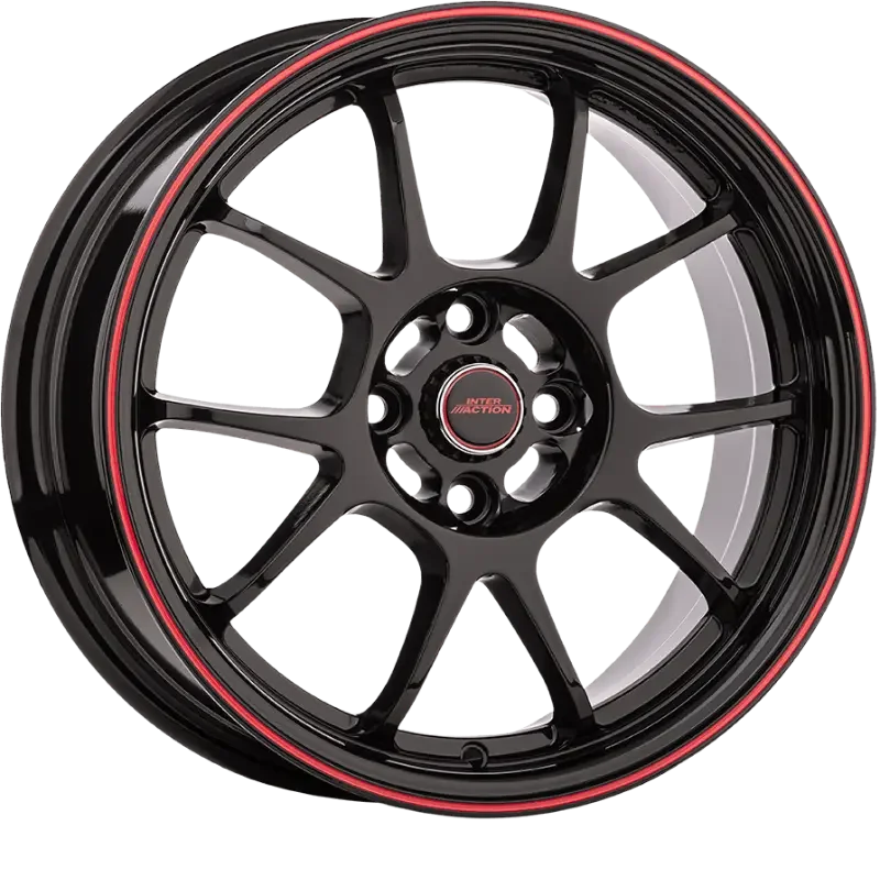 INTER ACTION PHOENIX BLACK RED 7,00x17 4x100,00 ET40,00