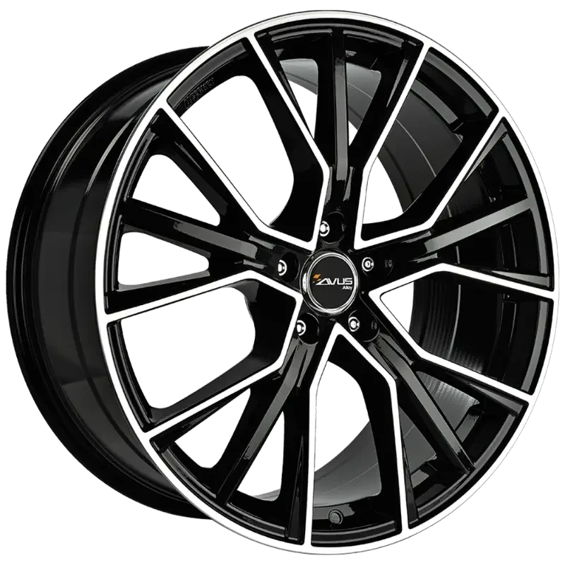 AVUS Racing AF18 - Black Polished 8,00x18 5x112,00 ET48,00