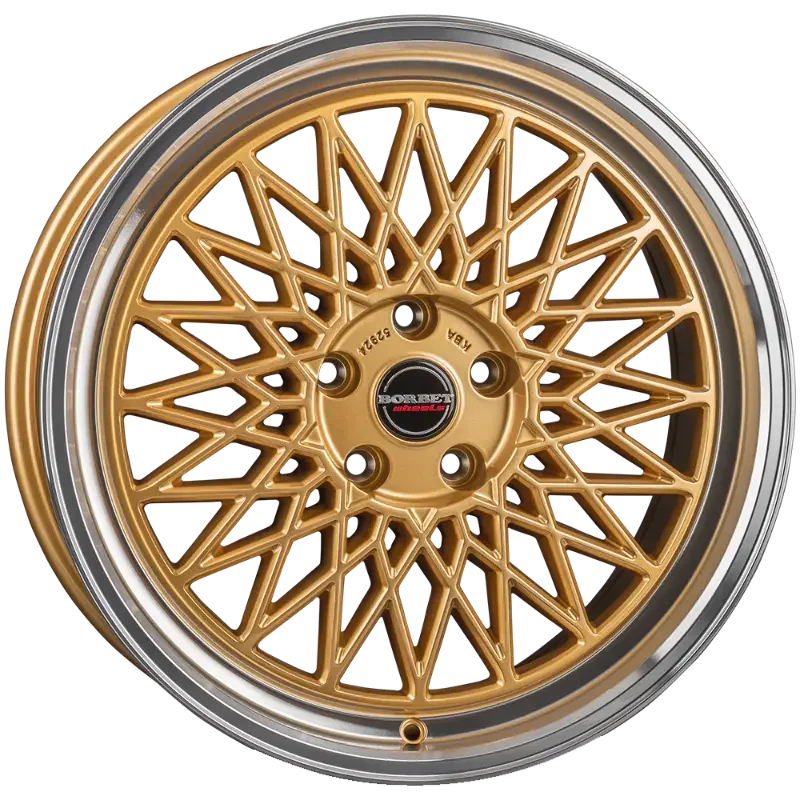 Borbet B gold rim polished 8,00x18 5x112,00 ET45,00