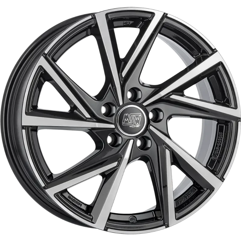 MSW 80-5 Gloss Black Polished 6,50x16 5x108,00 ET45,00