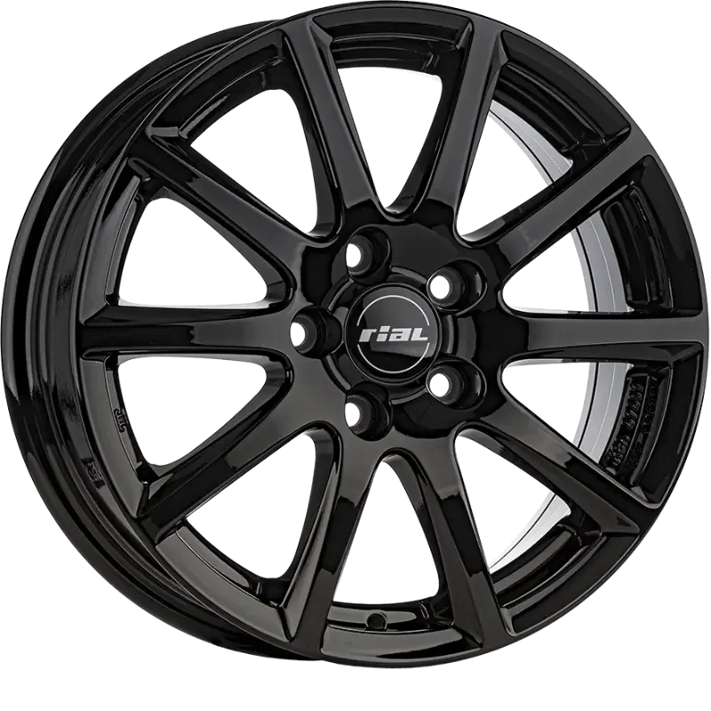 RIAL Milano Black Gloss 6,50x16 5x114,30 ET45,00
