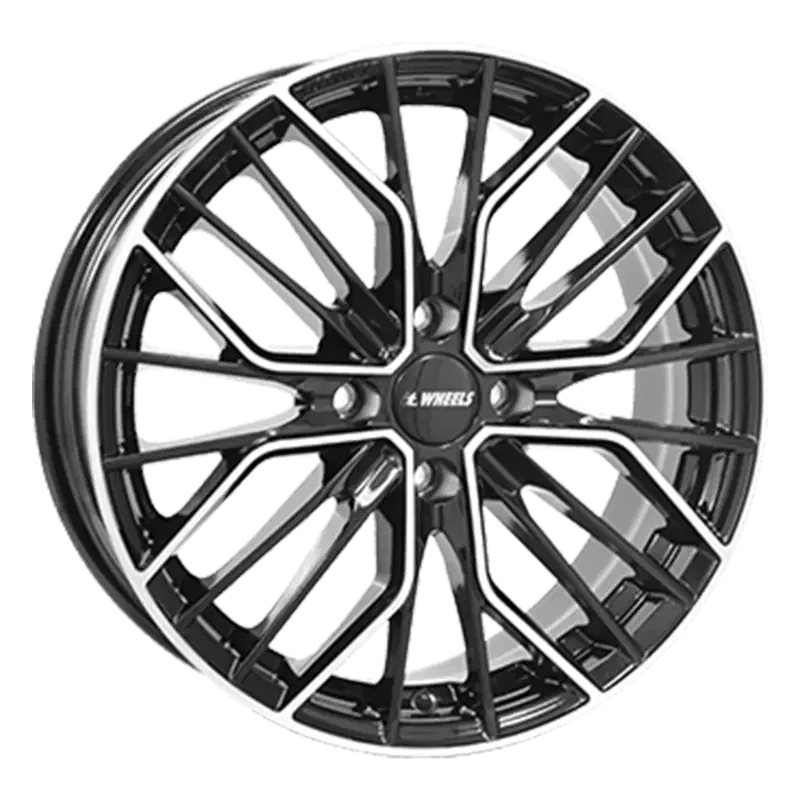 itWHEELS Tiara 4 Black Polished 7,00x17 4x100,00 ET44,00