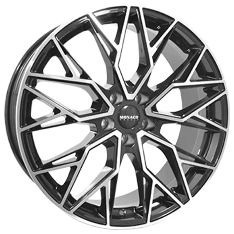 MONACO WHEELS Grand Prix 15 Black Polished 8,00x19 5x114,30 ET45,00