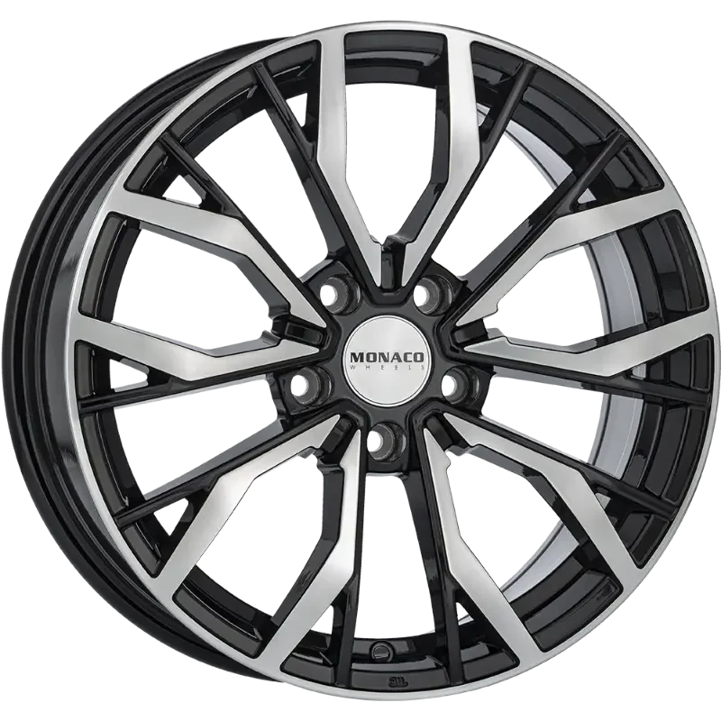 MONACO WHEELS Grand Prix 5 Black Polished 8,00x18 5x120,00 ET35,00